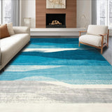 Coastal Waves Abstract Motif(Blue)