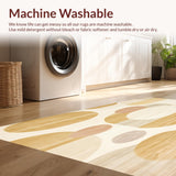 Ultra Soft Area Rug, Non Slip, Stain Resistant, Washable Area Rugs for Living Room, Bedroom, Harmony Beige Area Soothing Earthy Hue for Chic Floor Decor(Beige)