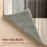 Ultra Soft Area Rug, Non Slip, Stain Resistant, Washable Area Rugs for Living Room, Bedroom, Elegant Earthy Abstract Composition(Gray)