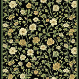 Dynamic Retro Flower Aesthetic(Black)