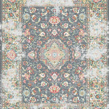 Rustic Distressed Garden Motif(Gray)