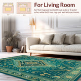 Whimsical Colorful Rag Weave(Green)