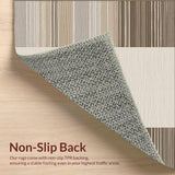 Ultra Soft Area Rug, Non Slip, Stain Resistant, Washable Area Rugs for Living Room, Bedroom, Modern Subtle Organic Patterns(Beige)