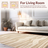 Contemporary Ogee Patterned Accent(Beige)