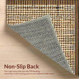 Ultra Soft Area Rug, Non Slip, Stain Resistant, Washable Area Rugs for Living Room, Bedroom, Contemporary Animal Print Beige Brown Viscose Inspired(Beige)