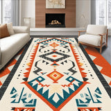 Ultra Soft Area Rug, Non Slip, Stain Resistant, Washable Area Rugs for Living Room, Bedroom, Neutral Tufted Bath Rug for Minimalist Decor(Orange)