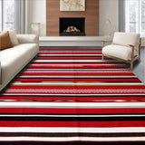 Artisanal Colorful Striped Aesthetic(Red)