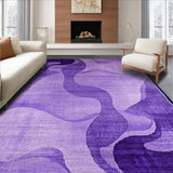 Ultra Soft Area Rug, Non Slip, Stain Resistant, Washable Area Rugs for Living Room, Bedroom, Vibrant Soft Gradient Design(Purple)