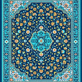 Ultra Soft Area Rug, Non Slip, Stain Resistant, Washable Area Rugs for Living Room, Bedroom, Distressed Blue Vintage Living Room Non-Slip Carpet(Blue)