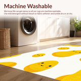 Ultra Soft Area Rug, Non Slip, Stain Resistant, Washable Area Rugs for Living Room, Bedroom, Cute Decorative Egg Shape(Yellow)