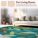 Contemporary Floral Abstract Aesthetic(Blue)