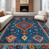 Elegant Earth Tone Geometric Design(Blue)