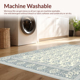Ultra Soft Area Rug, Non Slip, Stain Resistant, Washable Area Rugs for Living Room, Bedroom, Sleek Geometric Patterns in Grayscale(Beige)