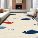 Whimsical Coastal Fish Motif(Beige)