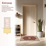 Luxurious Ogee Floral Accents(Red)