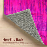 Ultra Soft Area Rug, Non Slip, Stain Resistant, Washable Area Rugs for Living Room, Bedroom, Lively Contemporary Animal Design(Pink)