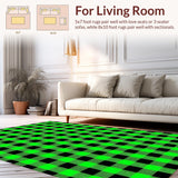 Elegant Dark Tartan Motif Design(Green)