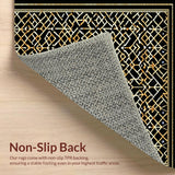 Sophisticated Black Patterned Luxe(Black)