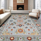 Ultra Soft Area Rug, Non Slip, Stain Resistant, Washable Area Rugs for Living Room, Bedroom, Stylish Grey Geometric Arrangement(Gray)