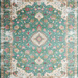 Rustic Distressed Nature Inspired Motif(Green)