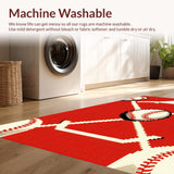 Dynamic Red and Beige(Red)