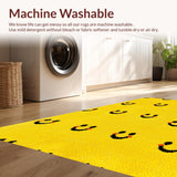 Happy Face Tufted Watercolor(Yellow)