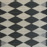 Ultra Soft Area Rug, Non Slip, Stain Resistant, Washable Area Rugs for Living Room, Bedroom, Sleek Minimalist Tiled Motif(Gray)