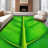 Ultra Soft Area Rug, Non Slip, Stain Resistant, Washable Area Rugs for Living Room, Bedroom, Botanical Low Pile Bathroom Mat Nature-Inspired Design(Green)