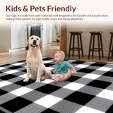 Contemporary Monochrome Grid Motif(Black)