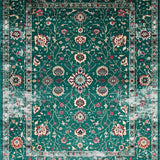Ultra Soft Area Rug, Non Slip, Stain Resistant, Washable Area Rugs for Living Room, Bedroom, Retro Earth Tones Aesthetic(Green)