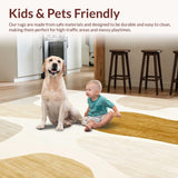 Ultra Soft Area Rug, Non Slip, Stain Resistant, Washable Area Rugs for Living Room, Bedroom, Artistic Palomino Beige Abstract Area Modern Animal(Beige)