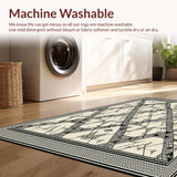 Deren Artisan Crafted Boho Chic Area with Geometric Diamond(Beige)