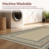 Chic Low Pile Geometric Elegance(Beige)