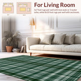 Elegant Forest Green Striped Texture(Green)