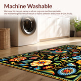 Eclectic Brightly Colored Bird Design(Black)