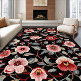 Sophisticated Black Blossom Theme(Black)