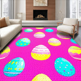 Ultra Soft Area Rug, Non Slip, Stain Resistant, Washable Area Rugs for Living Room, Bedroom, Delicate Pink Floral Arrangement(Pink)