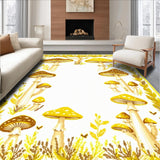 Ultra Soft Area Rug, Non Slip, Stain Resistant, Washable Area Rugs for Living Room, Bedroom, Trendy Cozy Woodland Pattern(Gold)