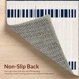 Elegant Rustic Symmetrical Stripe(White)