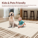 Contemporary Light Brown Geometric Theme(Beige)