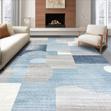 Ultra Soft Area Rug, Non Slip, Stain Resistant, Washable Area Rugs for Living Room, Bedroom, Abstract Animal Inspired Quick Dry Microfiber(Blue)