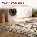 Ultra Soft Area Rug, Non Slip, Stain Resistant, Washable Area Rugs for Living Room, Bedroom, Glamorous Multicolor Animal Print(Beige)