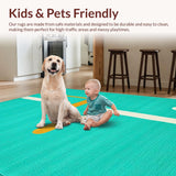 Chic Teal Textured Motif(Blue)