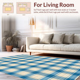 Refined Light Blue Plaid Motif(Beige)