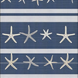 Ultra Soft Area Rug, Non Slip, Stain Resistant, Washable Area Rugs for Living Room, Bedroom, Serene Oceanic Striped Aesthetic(Blue)