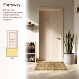 Elegant Linear Patterned Design(Beige)