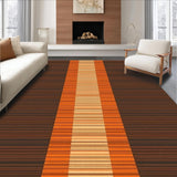 Ultra Soft Area Rug, Non Slip, Stain Resistant, Washable Area Rugs for Living Room, Bedroom, Colorful Soft Touch Design(Brown)