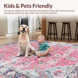 Charming Vintage Floral Print(Pink)