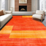 Ultra Soft Area Rug, Non Slip, Stain Resistant, Washable Area Rugs for Living Room, Bedroom, Vibrant Abstract Shaggy Aesthetic(Red)