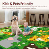 Brightly Colored Plush Cartoon Scene(Green)